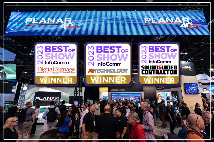 bg大游PLANAR三款产品同时斩获InfoComm最佳展示奖