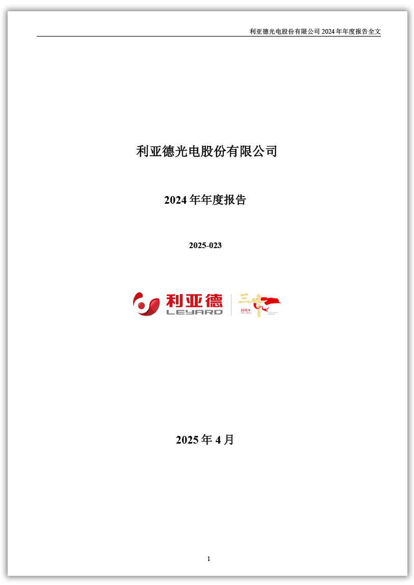 bg大游：2024年年度报告